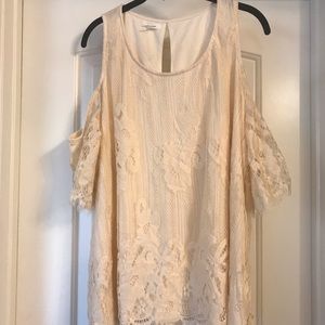 Lace Cold Shoulder Top